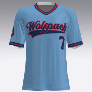 Wolfpack Retro V-Neck – Powder & Patriot Edition