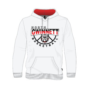 North Gwinnett Basketball Premium Polyester “Model – The players received” Hoodie – White