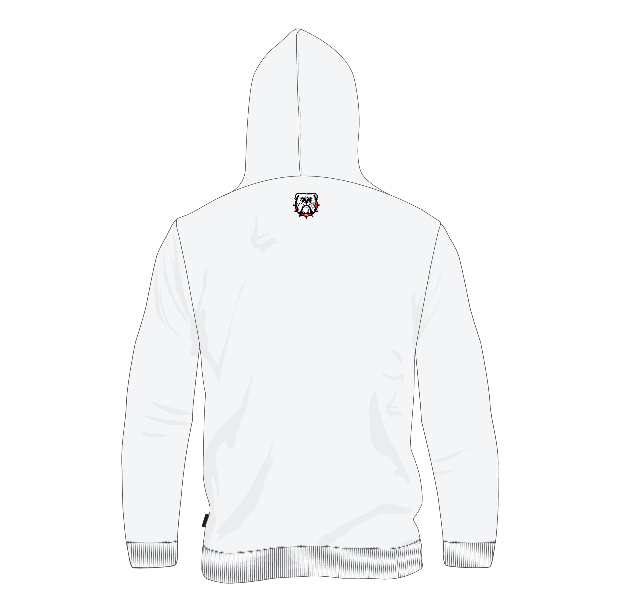 North Gwinnett “NORTH” Polyester “Model – The players received” Replica Game Jersey Sweatshirt – White - Image 4